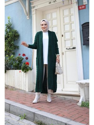 Örgülü Triko Hırka