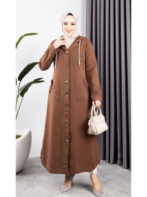 Düğmeli Cepli Gabardin Kap