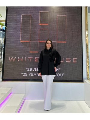 Büyük Beden Beli Lastk Detaylı Ve Çift Cepli Pantolon Ekru