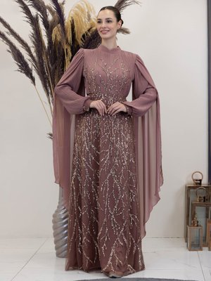 Gül Kurusu Ezgi Abiye Elbise Gül Kurusu Ezgi Abiye Elbise