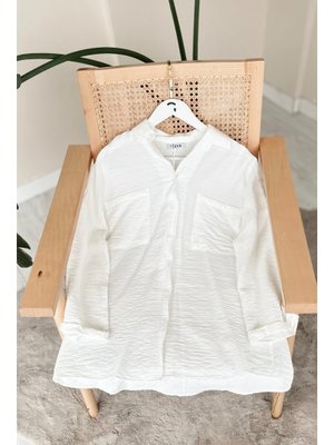 Senti Beyaz Tunik Senti Beyaz Tunik