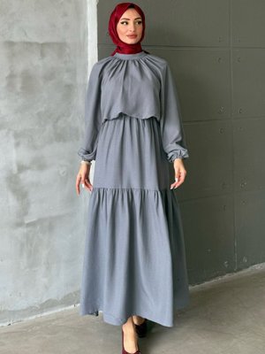 Gri Arya Etekli Takım Gri Arya Etekli Takım