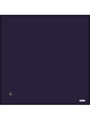 Mor Düz Renk Black Seri Twill Eşarp Askısı İle Birlikte 90x90 Cm K.