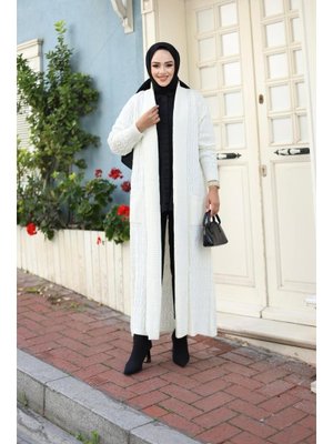 Örgülü Triko Hırka