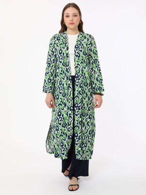 Büyük Beden Takım Lacivert Yesil