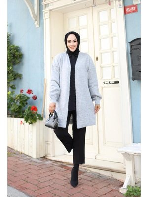 Balon Kol Triko Hırka