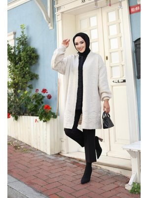 Balon Kol Triko Hırka