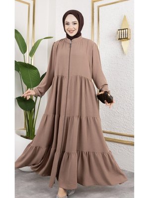 Fermuarlı Cepli Ayrobin Ferace