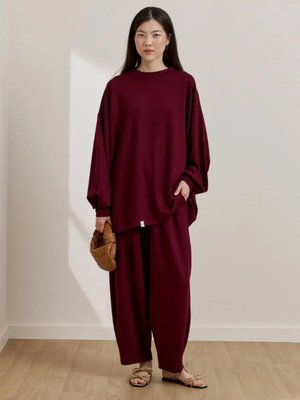 Bordo Şalvar Takım