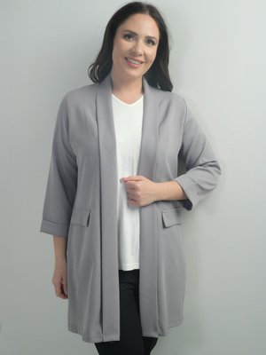 Gri Büyük Beden Ceket