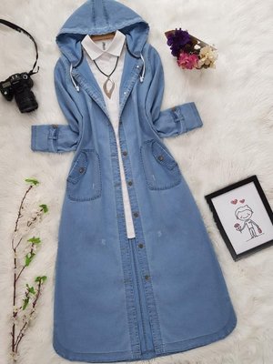 Mavi Katlama Cep Kot Kap