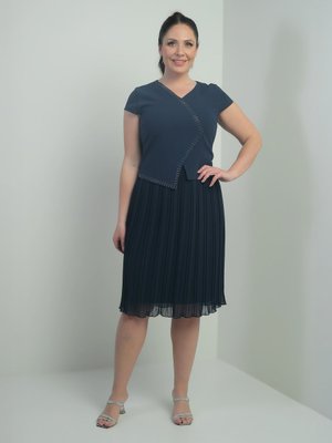 Lacivert Büyük Beden Abiye Elbise