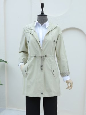 Taş Kolu Katlamalı Tünel Bağcıklı Araboy Trençkot