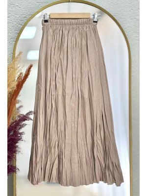 Vizon Kraşlı Bohem Etek Vizon Kraşlı Bohem Etek