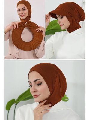 1p Kiremit 3'lü Tak Çık Bone,siperlik Ve Şapka Seti ,st 1p Kiremit 3'lü Tak Çık Bone,siperlik Ve Şapka Seti ,st