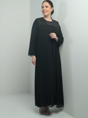 Siyah Büyük Beden Abiye Elbise