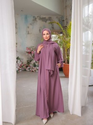 Gül Korusu Ankanoor Kurusu Medine İpeği Şallı Elbise