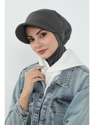 5p Antrasit Türban Üzeri Siperlik Şapka,sp 5p Antrasit Türban Üzeri Siperlik Şapka,sp