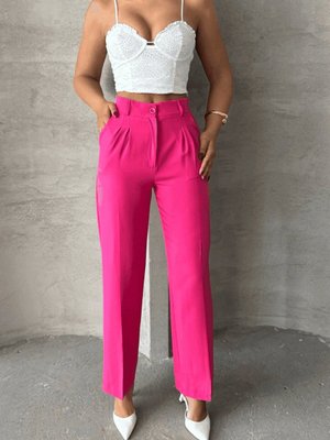 Fuşya Palazzo Pantolon