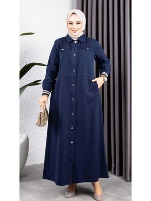 Düğmeli Pamuk Gabardin Kap