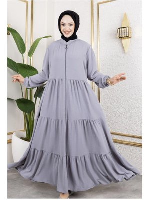 Fermuarlı Cepli Ayrobin Ferace