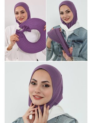 1p Mor 3'lü Tak Çık Bone,siperlik Ve Şapka Seti ,st 1p Mor 3'lü Tak Çık Bone,siperlik Ve Şapka Seti ,st