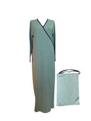 1998_pratik Yandan Bağlamalı Kruvaze Biye Kuşaklı Pamuk Kumaş Namaz Elbisesi 1998_pratik Yandan Bağlamalı Kruvaze Biye Kuşaklı Pamuk Kumaş Namaz Elbisesi