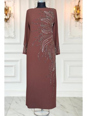 Kahverengi Vera Abiye Elbise Kahverengi Vera Abiye Elbise