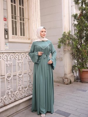 Mint Ankanoor V Robalı Biyeli Belmando Elbise