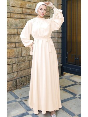 Sarı Ankanoor Ekru Büzgü Yaka Salaş Elbise Sarı Ankanoor Ekru Büzgü Yaka Salaş Elbise