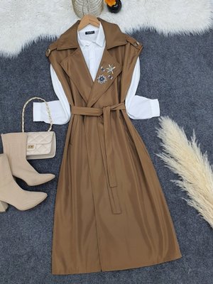 Taba Taşlı Borş Detaylı Bonding Yelek