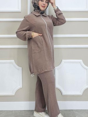 Somon Fermuarlı Tunik Somon Fermuarlı Tunik
