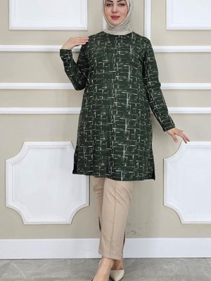 Haki Desenli Tunik Haki Desenli Tunik