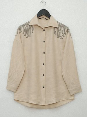 Vizon Desenli Pul Payet Tunik