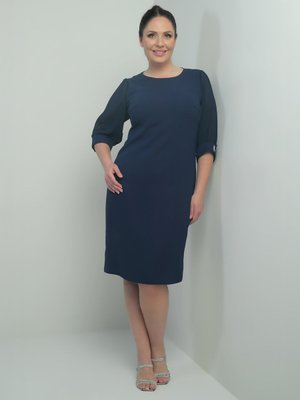 Lacivert Büyük Beden Abiye Elbise