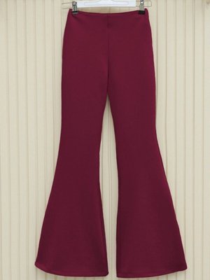 Bordo İspanyol Paça Scuba Pantolon