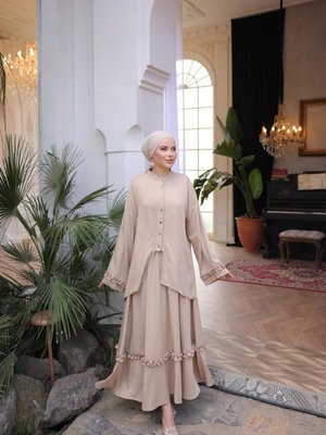 Bej Ankanoor Belmando Kumaş Etekli Takım