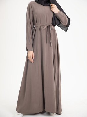 Vizon Ankanoor Modal Cupra Yırtmaç Kol Drapeli Elbise