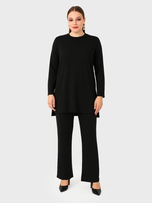 Siyah Büyük Beden Abiye Takım