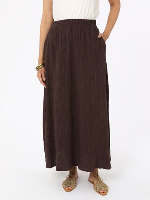 Kahverengi Pamuklu Müslin Etek Kahverengi Pamuklu Müslin Etek