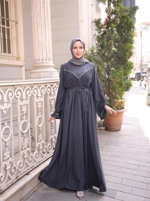 Füme Ankanoor V Robalı Biyeli Belmando Elbise