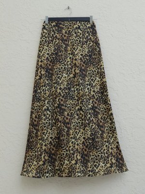 Leopar Uzun Desen Kloş Etek