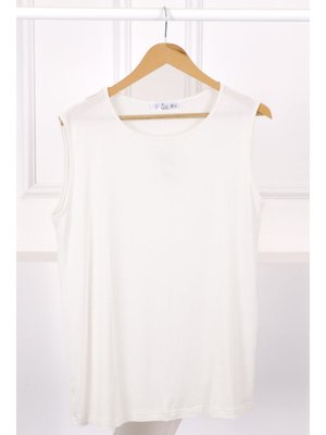 Ekru Sıfır Kol İçlik Tunik Ekru Sıfır Kol İçlik Tunik
