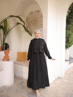 Siyah Ankanoor Keten Ceket Takım Elbise