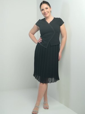 Siyah Büyük Beden Abiye Elbise