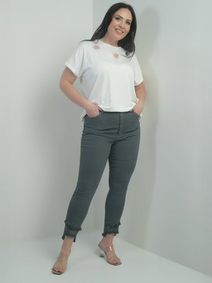Gri Büyük Beden Pantolon