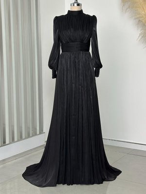 Siyah Hellas Abiye Elbise