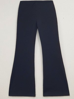 Siyah İspanyol Paça Scuba Pantolon