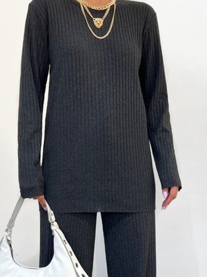 Füme Bisiklet Yaka Kaşkorse İkili Takım