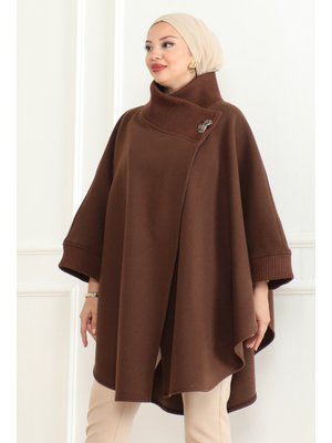 Kahverengi Yakası Trikolu Panço